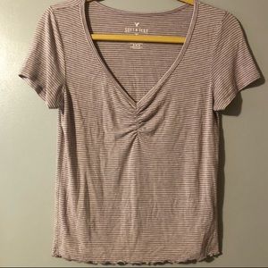 AE Soft & Sexy Lettuce Hem Tee!!
